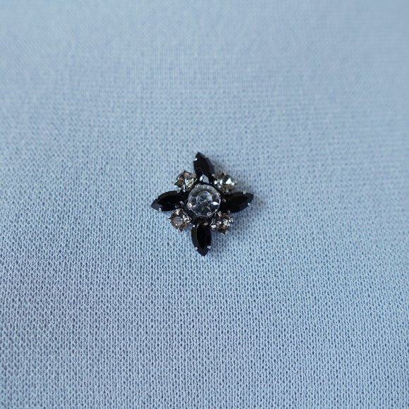 ASOS Petite Embellished Knit Cropped Top 0 Blue - Picture 6 of 9